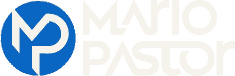 Logo completo de Mario Pastor: ícono circular MP y nombre